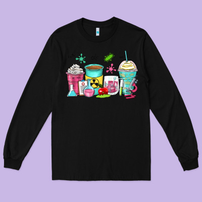 Science Teacher Coffee Cups Long Sleeve Tee Designed By Zillion Design Studio