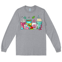 Heather Grey science teacher coffee cups Long Sleeve Tee - Zillion Design Studio