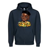 Navy black boy Zipper Hoodie - HRA Design Shop