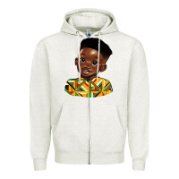 Oatmeal Heather black boy Zipper Hoodie - HRA Design Shop