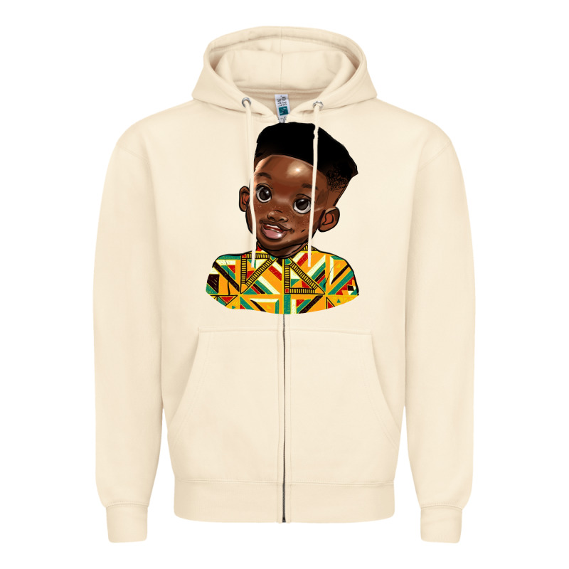 Black Boy Zipper Hoodie by HRA Design Shop | Teevron