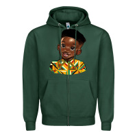 Sports Green black boy Zipper Hoodie - HRA Design Shop