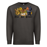 Smoke peace love rooster Premium Sweatshirt - LillyAllenDesigns