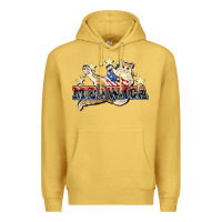 Antique Gold meowica cat Premium Hoodie - NancyCooperArtShop