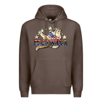 Coffee meowica cat Premium Hoodie - NancyCooperArtShop