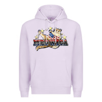 Lilac meowica cat Premium Hoodie - NancyCooperArtShop