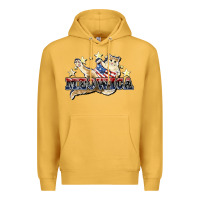 Mustard meowica cat Premium Hoodie - NancyCooperArtShop
