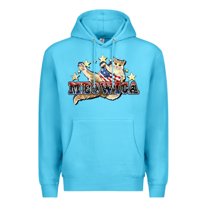 Meowica Cat Premium Hoodie by NancyCooperArtShop | Teevron