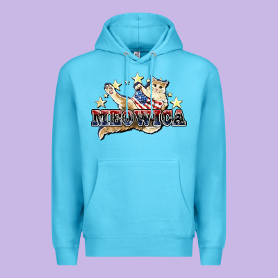 Meowica Cat Premium Hoodie Designed By Nancycooperartshop