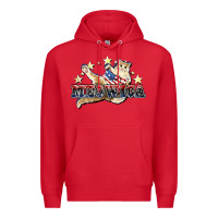 Red meowica cat Premium Hoodie - NancyCooperArtShop