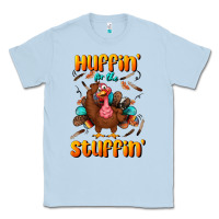 Dusty Blue huffin' for the stuffin' Classic Tee - BundleAndBundleShop