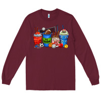 Burgundy p.e. teacher coffee cups Long Sleeve Tee - Zillion Design Studio