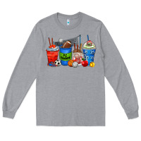 Heather Grey p.e. teacher coffee cups Long Sleeve Tee - Zillion Design Studio