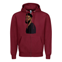 Burgundy african men Zipper Hoodie - HRA Design Shop