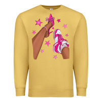 Antique Gold afro sneakers and heels Premium Sweatshirt - NancyCooperArtShop