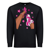 Black afro sneakers and heels Premium Sweatshirt - NancyCooperArtShop