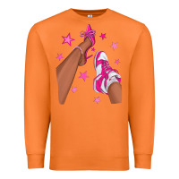 Carrot afro sneakers and heels Premium Sweatshirt - NancyCooperArtShop