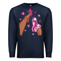 Navy afro sneakers and heels Premium Sweatshirt - NancyCooperArtShop