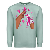 Seafoam afro sneakers and heels Premium Sweatshirt - NancyCooperArtShop