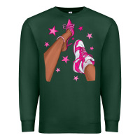 Sports Green afro sneakers and heels Premium Sweatshirt - NancyCooperArtShop
