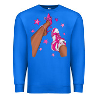 True Royal afro sneakers and heels Premium Sweatshirt - NancyCooperArtShop