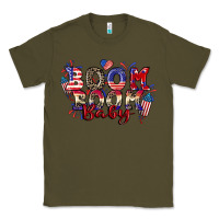Army Green Boom boom baby 4th of july Classic Tee - CowGirlArtShop