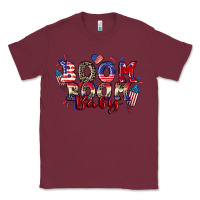 Burgundy Boom boom baby 4th of july Classic Tee - CowGirlArtShop