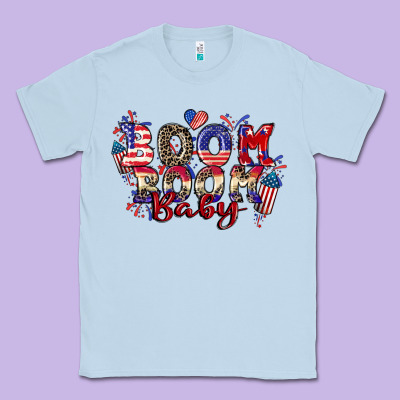 Boom Boom Baby 4th Of July Classic Tee Designed By Cowgirlartshop