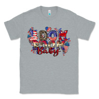 Heather Grey Boom boom baby 4th of july Classic Tee - CowGirlArtShop