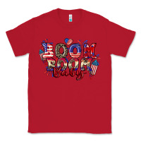 Red Boom boom baby 4th of july Classic Tee - CowGirlArtShop