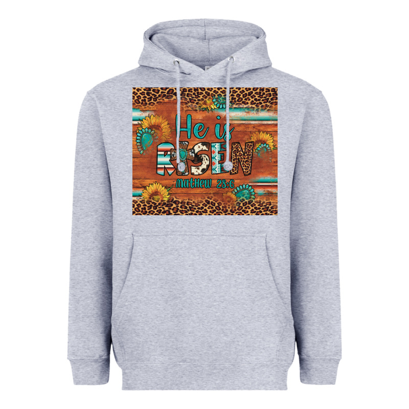 He Is Risen Gemstone Sunflower Leopard Heavyweight Hoodie by Artiststas | Teevron