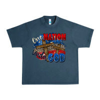 Midnight Navy one nation under god Urban Heavy Tee - Zillion Design Studio