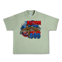 Oil Green one nation under god Urban Heavy Tee - Zillion Design Studio