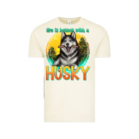 Vintage Arctic life is better with a husky Vintage Tee - texasbilliewilder