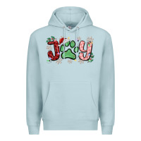 Blue Mist joy with dog paw Premium Hoodie - MaliasSmallBusiness