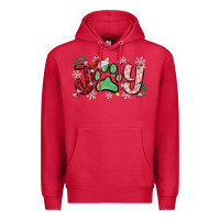 Cardinal joy with dog paw Premium Hoodie - MaliasSmallBusiness