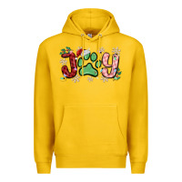 Lemon joy with dog paw Premium Hoodie - MaliasSmallBusiness