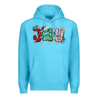 Ocean Blue joy with dog paw Premium Hoodie - MaliasSmallBusiness