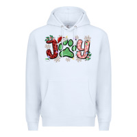 White joy with dog paw Premium Hoodie - MaliasSmallBusiness