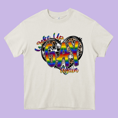 Woke Up Gay Again Heavy Core Tee Designed By Sublimationcraftshop
