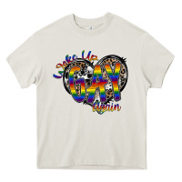 Cream woke up gay again Heavy Core Tee - SublimationCraftShop