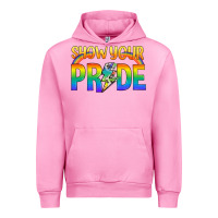 Fuchsia Pink Lgbtq Show Your Pride With Rainbow Urban Hoodie - BundleAndBundleShop