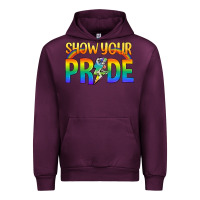 Mauve Wine Lgbtq Show Your Pride With Rainbow Urban Hoodie - BundleAndBundleShop