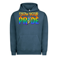 Pigment Midnight Navy Lgbtq Show Your Pride With Rainbow Urban Hoodie - BundleAndBundleShop