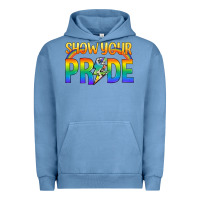 Pigment Pebble Blue Lgbtq Show Your Pride With Rainbow Urban Hoodie - BundleAndBundleShop