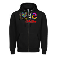 Black love autism Zipper Hoodie - CowhideDigitalArt