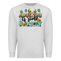 Dove Grey adulting is some bullshit Premium Sweatshirt - NancyCooperArtShop