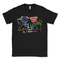 Black hello summer Classic Tee - SublimationCraftShop