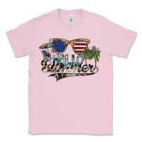 Bubblegum Pink hello summer Classic Tee - SublimationCraftShop