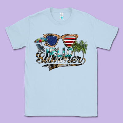 Hello Summer Classic Tee Designed By Sublimationcraftshop